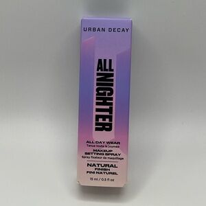Urban Decay All Nighter Setting Spray - Natural Finish - travel size- NEW